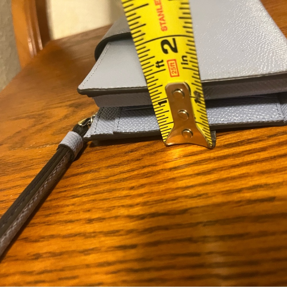 Coach Tech Wallet In Light Blue Signature Canvas - Picture 8 of 8